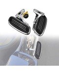 KEMIMOTO Motorcycle Passenger Floorboards with Bracket Kits