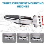 KEMIMOTO Motorcycle Passenger Floorboards with Bracket Kits
