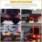 3 Color LED Trailer Tail Light Strip - 2 Pcs