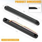 3 Color LED Trailer Tail Light Strip - 2 Pcs