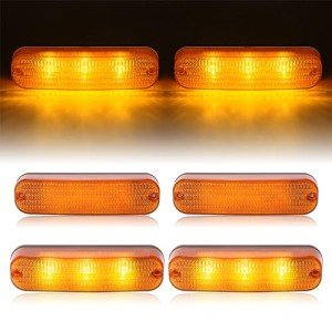 HECASA 4Pcs Amber LED Cab Light for Tractors