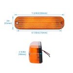 HECASA 4Pcs Amber LED Cab Light for Tractors