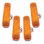 HECASA 4Pcs Amber LED Cab Light for Tractors