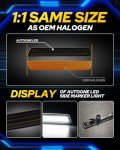 AUTOONE LED Side Marker Lights for Dodge Challenger