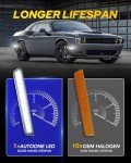 AUTOONE LED Side Marker Lights for Dodge Challenger