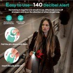 6-Pack Personal Safety Alarms with Strobe Light