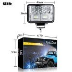 2PCS 4" ATV LED Headlight - 24000LM Combo Beam