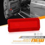 Red Interior Door Reflectors for Ford Trucks (2-Pack)