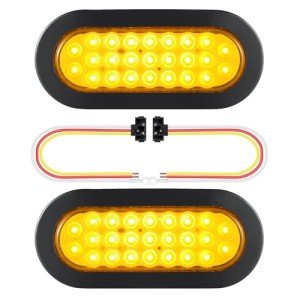 Amber LED Strobe Lights for Trucks - Pack of 2