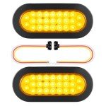 Amber LED Strobe Lights for Trucks - Pack of 2