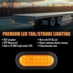 Amber LED Strobe Lights for Trucks - Pack of 2