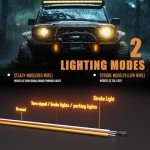 Amber LED Strobe Lights for Trucks - Pack of 2