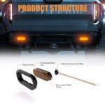 Amber LED Strobe Lights for Trucks - Pack of 2