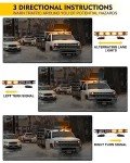 LUMENIX 72 LED Magnetic Emergency Strobe Light