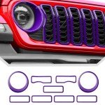 Purple Grill Inserts for 2024+ Jeep Wrangler JL