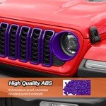 Purple Grill Inserts for 2024+ Jeep Wrangler JL