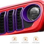 Purple Grill Inserts for 2024+ Jeep Wrangler JL