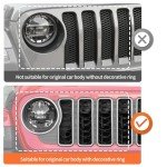 Purple Grill Inserts for 2024+ Jeep Wrangler JL