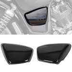 Yamaha Virago Battery Cover Fairing - Black Pair