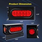 WALSIO Red LED Trailer Lights Kit - 2 Pack