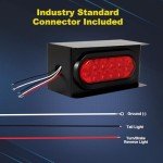WALSIO Red LED Trailer Lights Kit - 2 Pack