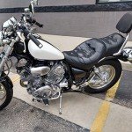Yamaha Virago Battery Cover Fairing - Black Pair
