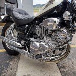 Yamaha Virago Battery Cover Fairing - Black Pair