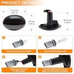 Smoked LED Side Marker Lights for MINI Cooper