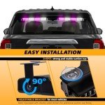 Purple/White 2-in-1 Emergency Strobe Light Bar