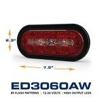 ECCO 8" LED Warning Light for Trucks & Cars