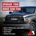 Dodge Ram 1500 Off-Road LED Grille, Glossy Black