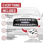 Dodge Ram 1500 Off-Road LED Grille, Glossy Black