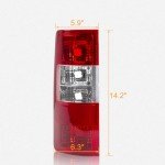RANSOTO Tail Light Cover for 2010-2013 Ford Transit
