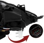 PENSUN Passenger Side Headlight for Nissan Sentra