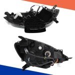 PENSUN Passenger Side Headlight for Nissan Sentra