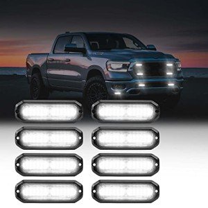 WINECO 8pc Slim 12-LED Emergency Strobe Lights