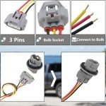 Toyota Turn Signal Light Bulb Wiring Harness - 2PCs