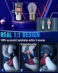 EVNTYPS 1157 LED Tail Light Bulbs - Red (2pcs)
