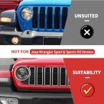 Angry Bird Style Headlight Cover for Jeep Wrangler