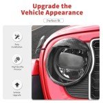 Angry Bird Style Headlight Cover for Jeep Wrangler
