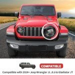 Angry Bird Style Headlight Cover for Jeep Wrangler