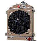 ALLOYWORKS 3 Row Aluminum Radiator with Shroud Fan