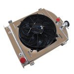 ALLOYWORKS 3 Row Aluminum Radiator with Shroud Fan