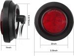 20-Pack LED Round Marker Lights, Amber & Red