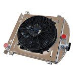 ALLOYWORKS 3 Row Aluminum Radiator with Shroud Fan