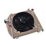 ALLOYWORKS 3 Row Aluminum Radiator with Shroud Fan