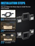 ADTOPI Universal Tow Hitch Mounting Bracket for Lights