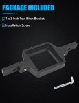ADTOPI Universal Tow Hitch Mounting Bracket for Lights