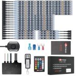 24PCS RGB LED Strip Light Kit for Vehicles