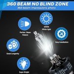 35W D2R HID Headlight Bulbs - 6000K White